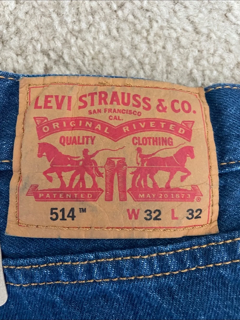 Levi's 514 straight Men's Dark Blue Straight Jeans